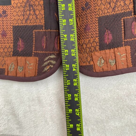 Coldwater Creek Women's Small Multicolor Patchwork Jacket - Picture 5 of 10